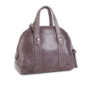 Frye Melissa Mini Domed Crossbody Purse in Amethyst (gray/lilac) New/ Scratches